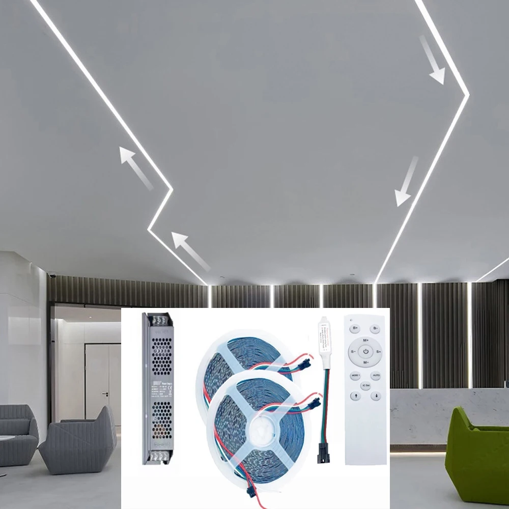 DC24V-SMD2835-120LEDs-M-Horse-Race-LED-Light-WS2811-IC-Pixel-Running ...