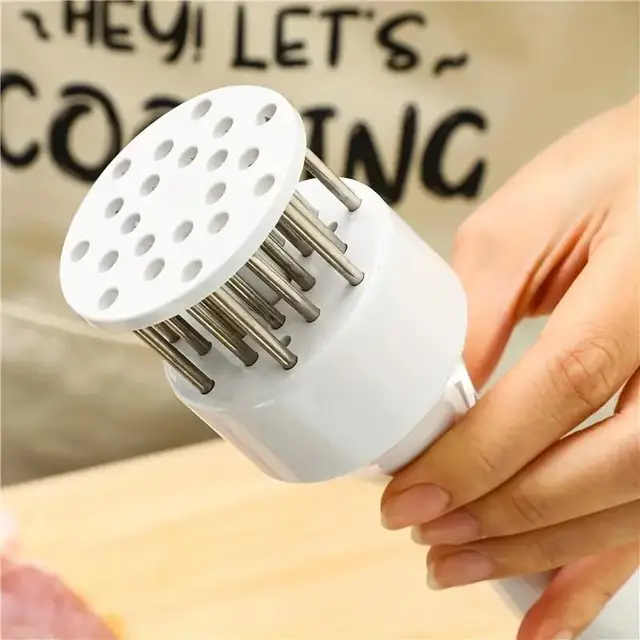 1pc Meat Tenderizer Stainless Steel 21 Blades Cooking Machine Kitchen Gadgets Kitchen Accessories