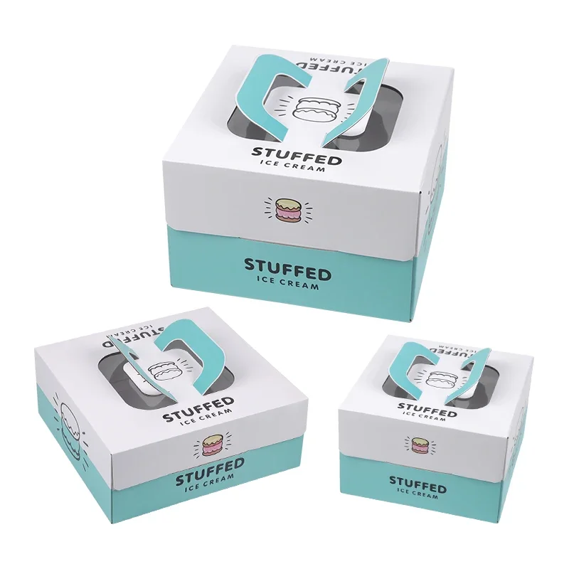 

Customized productSquare Cake Box 10x10x5 Inches Paper Boxes For Cake Packing