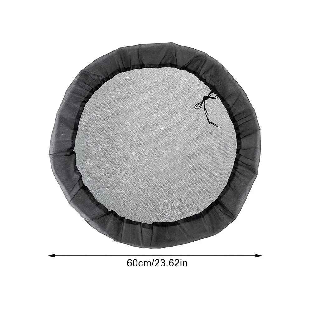 

60CM Outdoor Mesh Cover Rain Bar Rel Net Cord Rain Water Bucket Cover Protection Lid Tank Rain Harvesting Tool For Garden