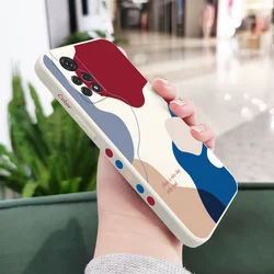 Vibrant Color Patches Phone Case Cover for Note 11 ProPlus 5G (White 1)