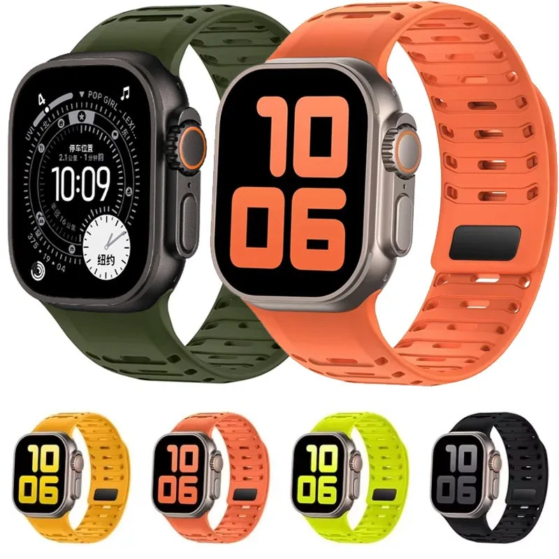 Magnetic Silicone Comfort Strap for Apple Watch