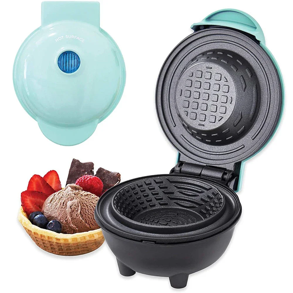 Mini Waffle Bowl Maker 220V Breakfast Machine Egg Tart Ice Cream & Egg Roll Maker for Home Kitchen Waffle Maker 3