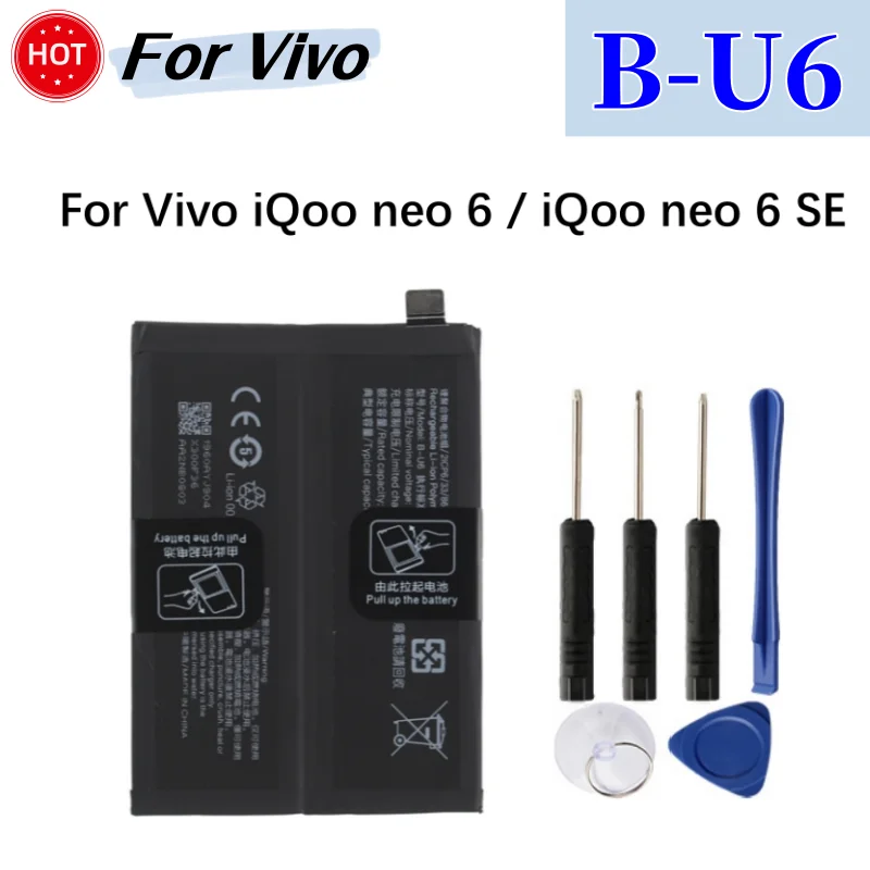 Battery For Vivo X Note X80 X90 X9 Pro S18E V25E V2201 For iQoo