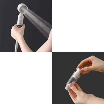 ตัวกรองฝักบัวมือถือมือถือที่ใช้งานได้จริงพร้อมช่วยเพิ่มแรงดันน้ำ ABS การออกแบบ ABS จะกำจัดคลอรีนสำหรับผิวบอบบาง 1