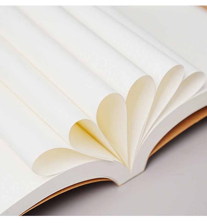 A5/B5 Dickes 100/200 Blatt Kraft DIY Notizbuch Blanko Journal Entwurfsbuch für Schüler Lehrer Schule Büro Schreibwaren – Detail 4