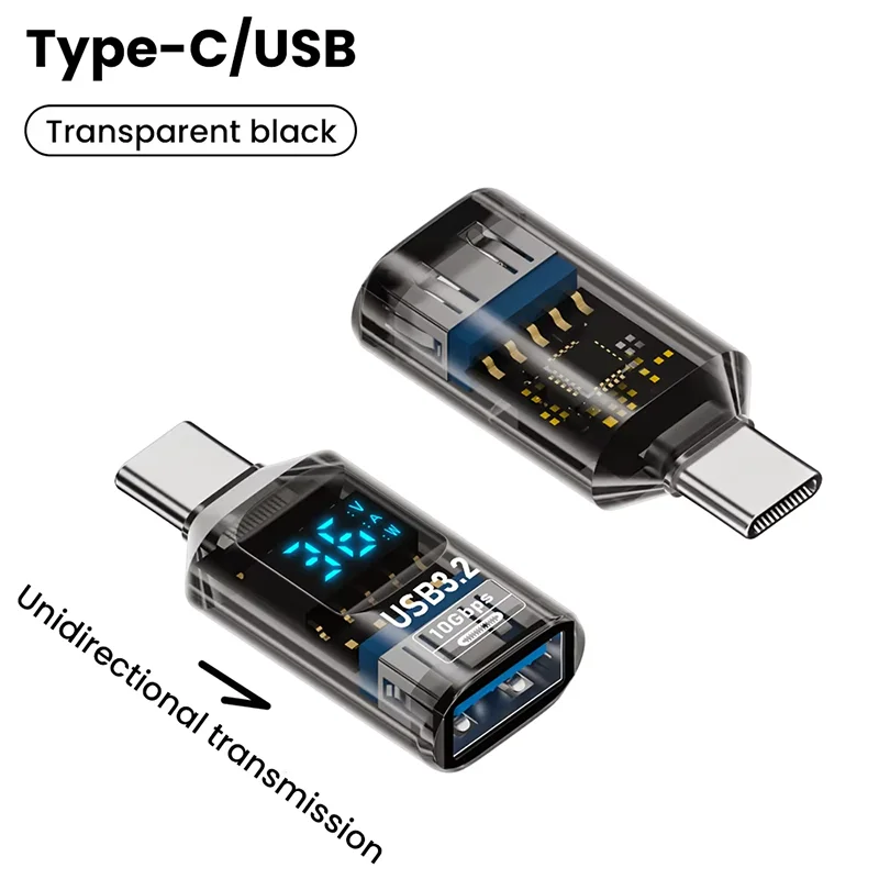 Usb 3.2 adaptador de exibição digital 10gbps usb macho para usb fêmea conversor de carregamento rápido transafer de dados adaptador usb c para computador portátil