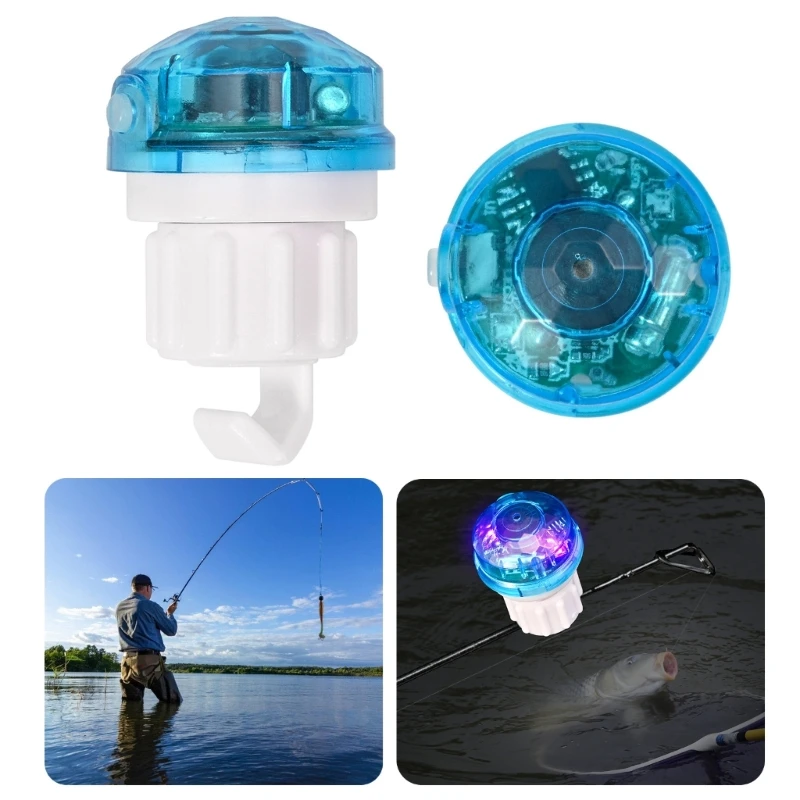 X7AC Fishing Bites Alarm Lamp Night Fishing Rod Tip Strikes Sensors Alert Light Electronic Bites Rod Lamp
