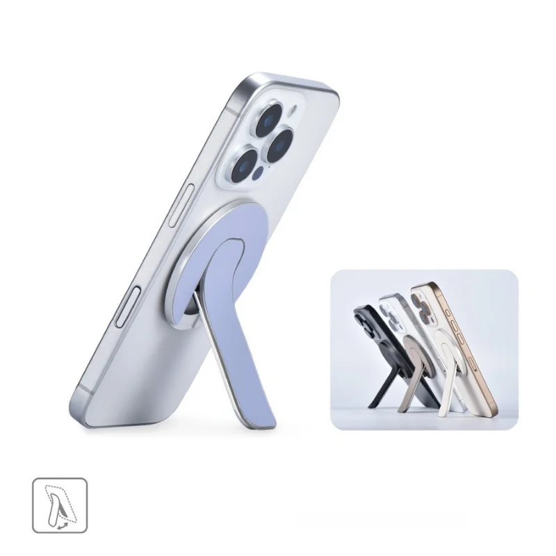 Luxury Magnetic Leather Foldable Phone Grip Stand