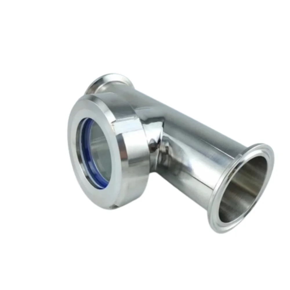 4"(102mm)OD119mm Tri-Clamp Sight Glass Tee For Distillation, Homebrew Beer Equipment,Stainless Steel Flute Reflux Column Still