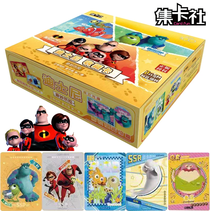 Genuine The Amazbles Card Box Collection Disney Animated Movie Monsters University Periferiche Rare Ssp Gold Cards Toys Gift