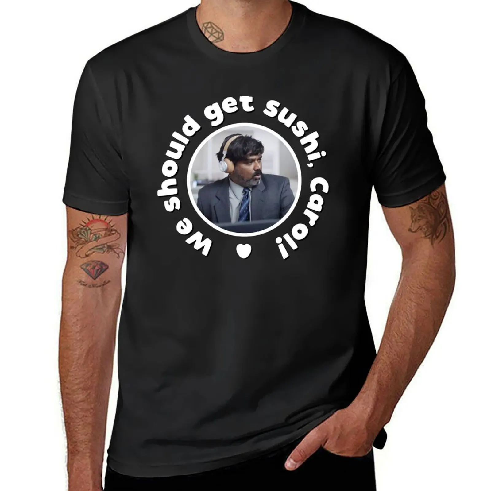 

We should get sushi, Carol! T-Shirt plus sizes oversizeds quick drying slim fit t shirts for men