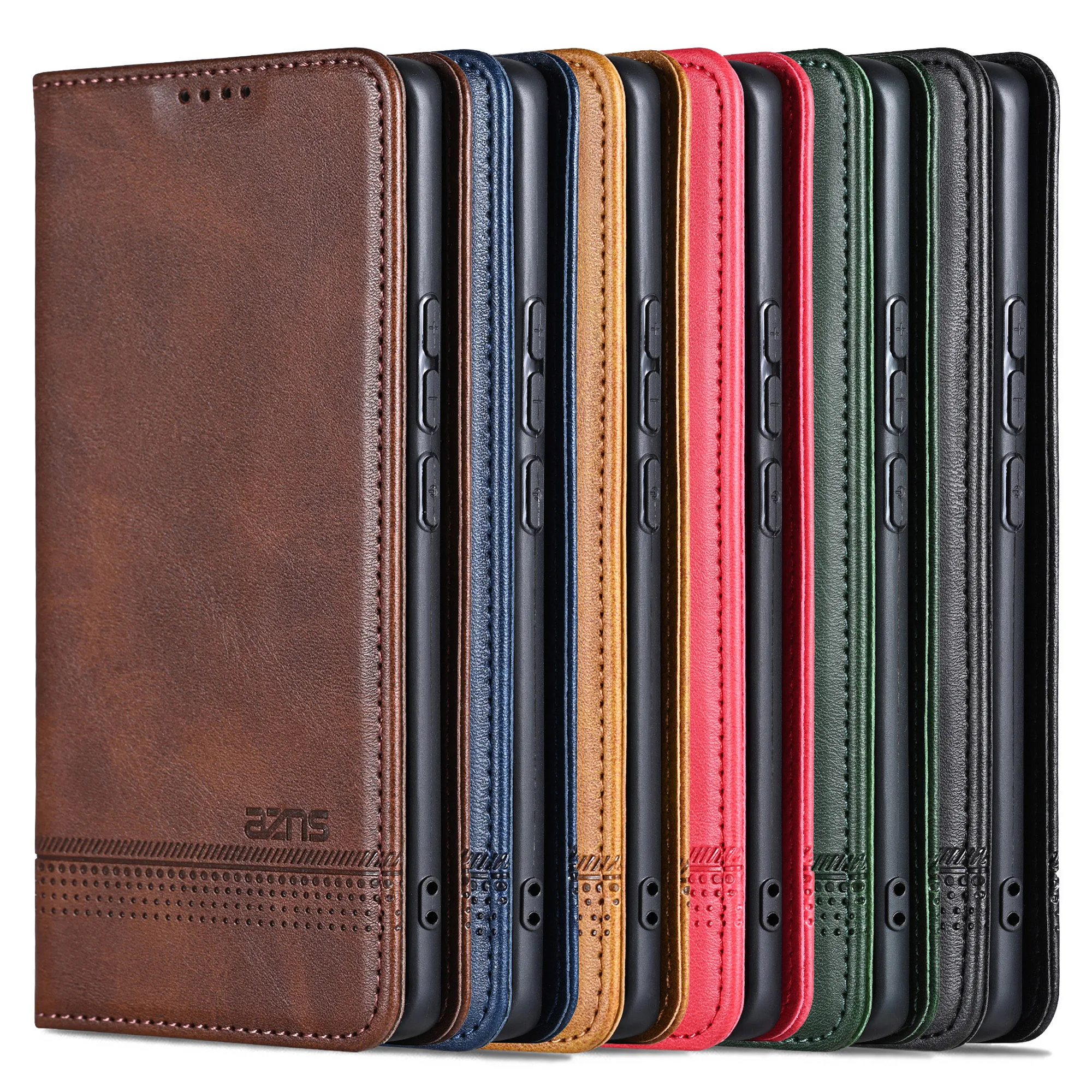 Leather Wallet Flip Cover Phone Case