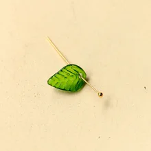  20pcs13mm versatile transparent frosted green leaves diy acrylic accessories Pendant Charms for Necklace Bracelet Earrings 