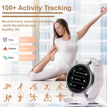 Smart Watch for Women, Fitness Tracker & Activity Tracker with Bluetooth Calls (Answer/Make), 1.8' HD/AMOLED Smartwatch for IOS/Android, 100+ Sport Modes, IP67 Waterproof, Heart Rate/SpO2/Sleep Monitor, 7 Bands 2