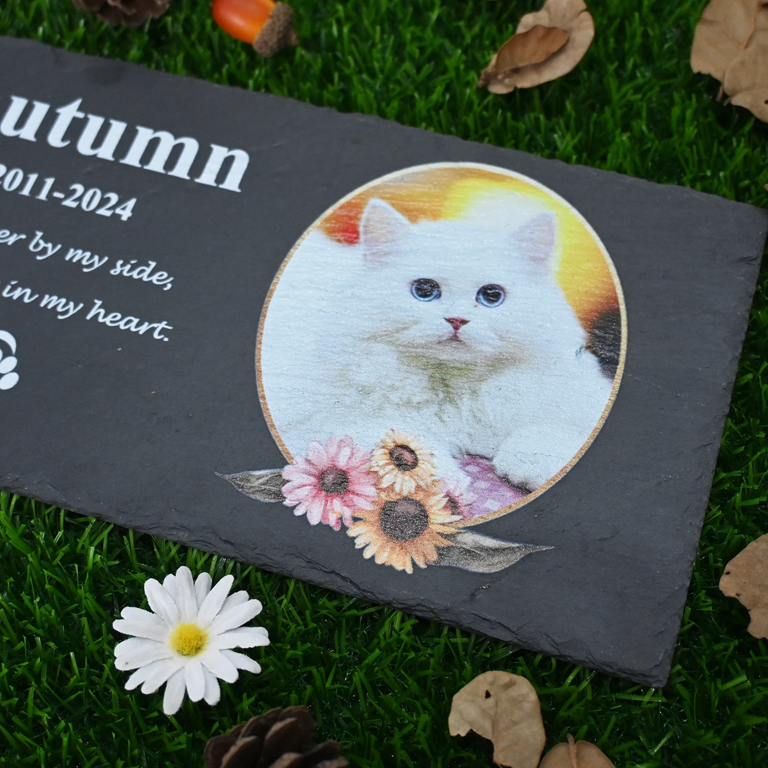Pet Memorial Stones Personalized Pet Memorial Stone Large Memorial Garden Stone Printed with Photo Pet Loss Gifts Dog Cat Gift