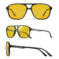 CRIXALIS pilote Vintage carré lunettes de soleil hommes femmes rétro conduite Vision nocturne lunettes de soleil femme luxe concepteur nuances UV400 3
