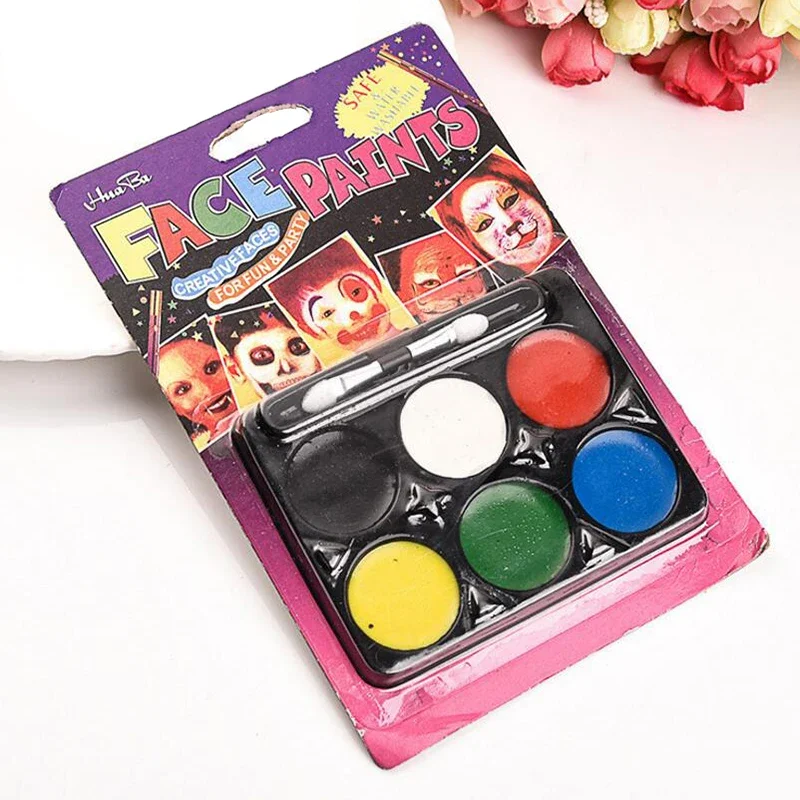 8 Color Non-toxic Face Body Painting Tasteless Body Art Paint Makeup Halloween Party Safe Oily Paints with Drama Cosplay Makeup