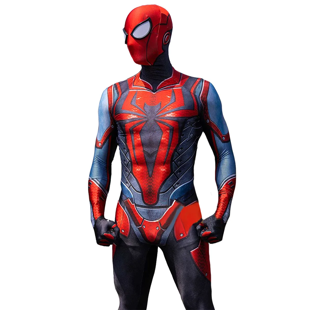 

PS4 Scarlet Spiderman Costume Cosplay Spidey Boys Spandex Bodysuits Outfits Superhero Zentai Suits Halloween Costume Adult Kids