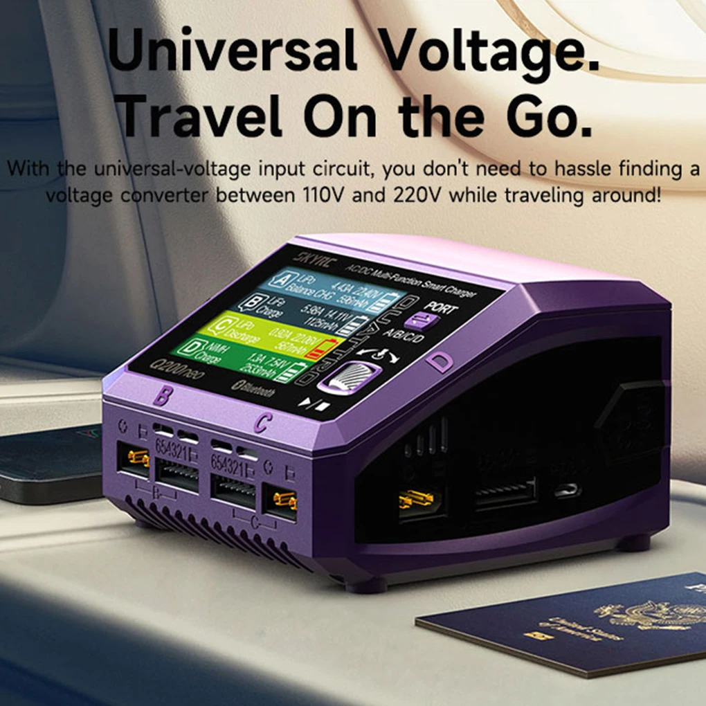 Rc Racing Experience Con Skyrc Q200Neo Lipo Battery Balance Charger Scaricatore Ac200W Dc400W Per 1-6S Lipo