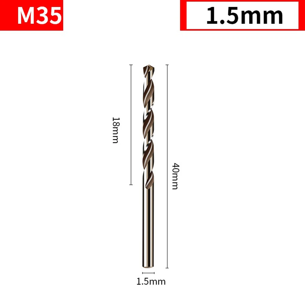 10 stücke HSS M35 Kobalt Bohrer Bohrer Runde Schaft Pistole Bohrer Für Holz Metall Edelstahl Eisen Bohren loch Cutte Werkzeuge – Detail 5