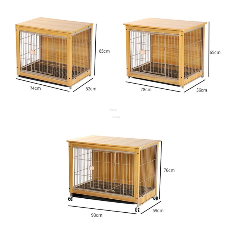 Dog Cage Wooden Dog Houses Pet Indoor Small Dog Fence Home With Toilet  Kennel Cat And Rabbit Cage Creative Small House For Dogs - Houses, Kennels  - AliExpress