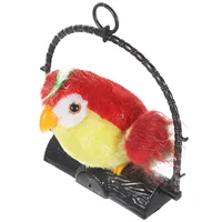 Plush Figure Toys Recording Hanging Decoration Early Learning Parrot Kids Educational Red Talking Child 1