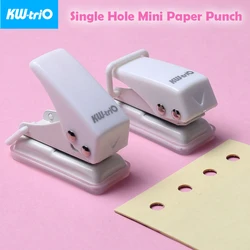 Single Hole Punch For DIY Handicrafts Card Craft Hole Paper Handheld Punch Mini Creative Stationery Tools Office School Gadgets