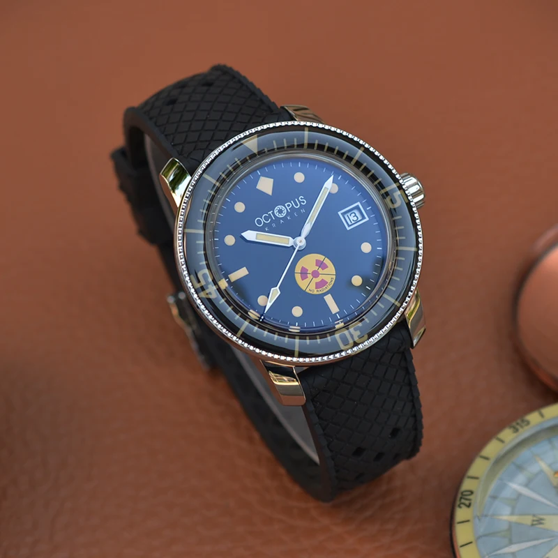 Octopus Kraken Vintage Automatic Watch Luxury Barracuda 40mm Black