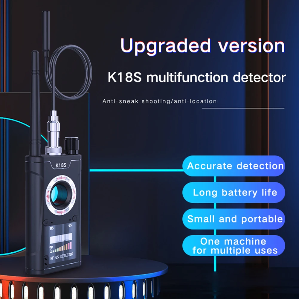 

K18S Hotel Company Car Anti Monitoring Camera Detector Against GPS Positioning Trackingr for Security Protection for Spy Gadget