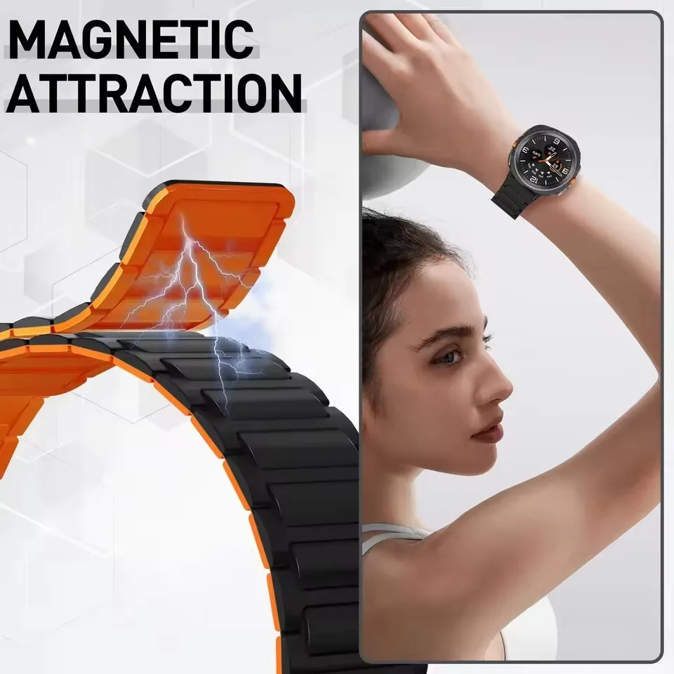 Seamless Magnetic Band Silicone Loop Strap