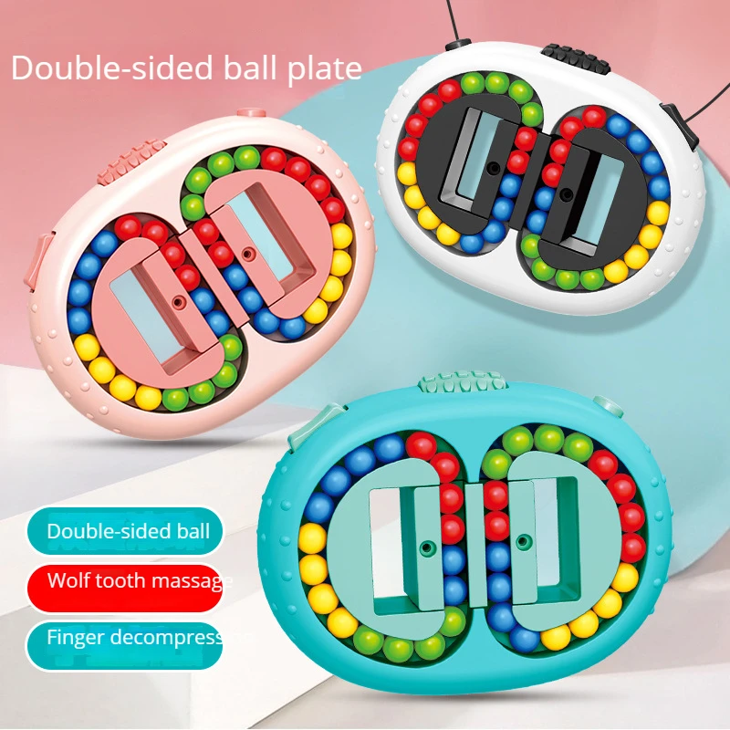 

Flat Rotating Magic Bean Intelligence Fingertip Cube Rolling Ball Magic Disk Finger Gyro Cube Stress Reliever Education Toys