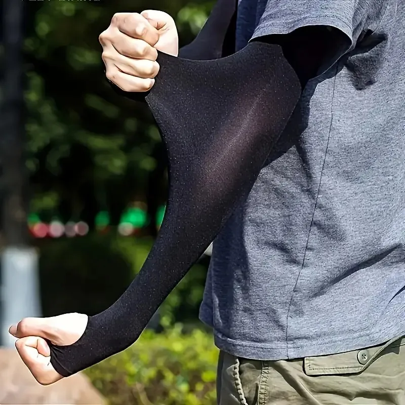 Fishing Arm Sleeves Sports Sleeve Spring Summer Sun UV Protection Hand Cover Cooling Warmer for Running Fishing Cycling