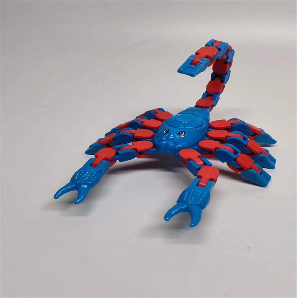 Decompression Gyro Creative Toys Children Toys Stress Relief Disassemble And Spell At Will Variable Chain Scorpion