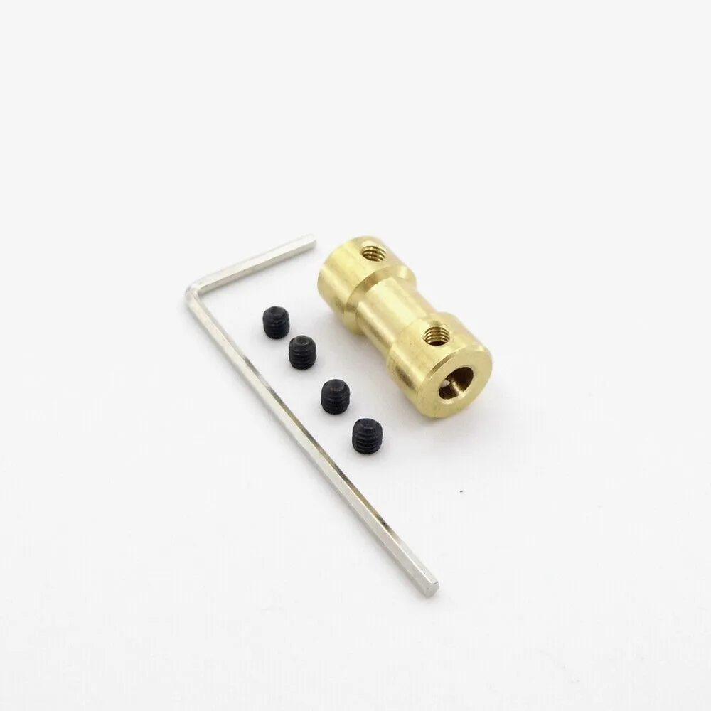 2/2,3/3/3,17/4/5/6mm Motor Wellenkupplung Koppler Stecker Hülse Adapter Messing Übertragung Joint Für RC Boot Auto Flugzeug – Detail 3