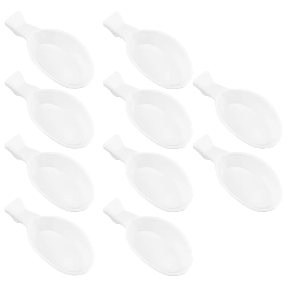 30Pcs 플라스틱 잉크 접시 크리 에이 티브 서예 잉크 브러시 트레이 다목적 브러시 세척 워터 플레이트 서예