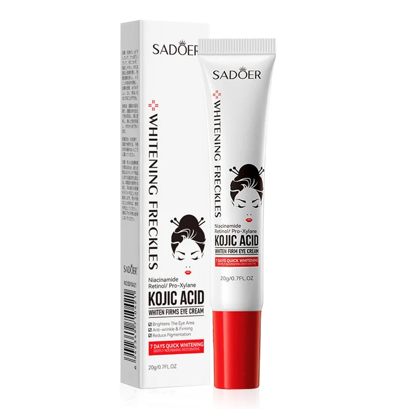 1/2/3pcs SADOER Kojic Acid Retinol Eye Cream Anti Dark Circles Remove Eye Bags Moisturizing anti-aging Eyes Skin Care Products