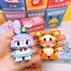 Disney 108 style Stitch LinaBell Hello Kitty Building Blocks Princess Cartoon Figrues Bricks Children's Assembly Toys Model Gift 6