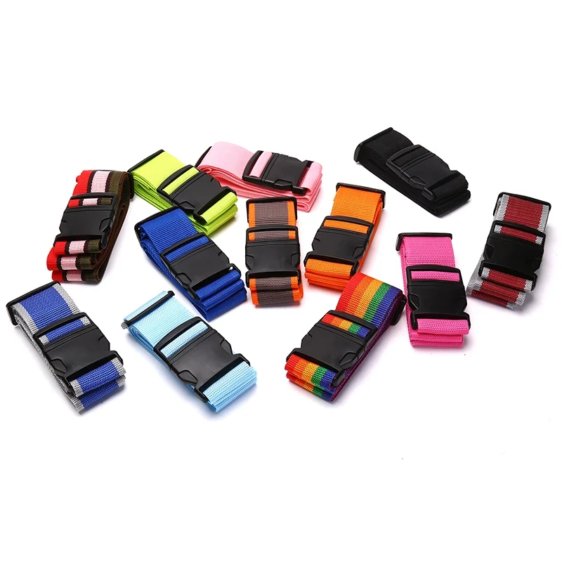 Luggage Safe Strap Adjustable Travel Accessories One Word Suitcase Buckle Strap Baggage Packing Belt Travel Suitcase Accessories luggage strap