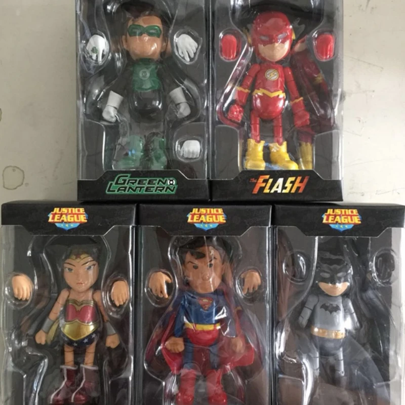 Autentico Eroe Dc Justice League Batman Flash Green Light Eye Light Activity Joint Manga Hero Action Doll Toy Model