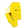 Rose Love Yourself Printing Casual Versatile Women Pants Trendy Hip Hop Trousers With Drawstring Pockets Comfy Sweatpants Female 4