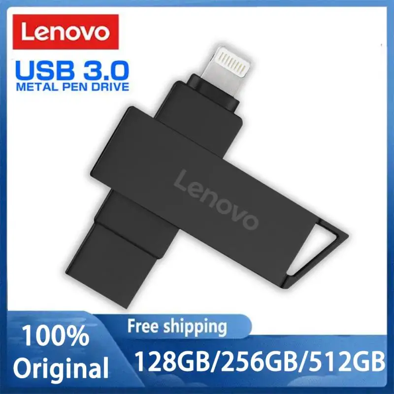 Lenovo 128Gb Lightning Usb 3.1 Flash Drive Pen Drive Otg Pendrive 2 In 1 Usb Memory Stick Usb Flash Disk Flash Disk Per Iphone