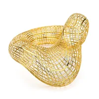 VAROLE Oversize Original Design Bracelet For Women 18K Gold Color Plated Bangles Elegant Jewelry Party 1