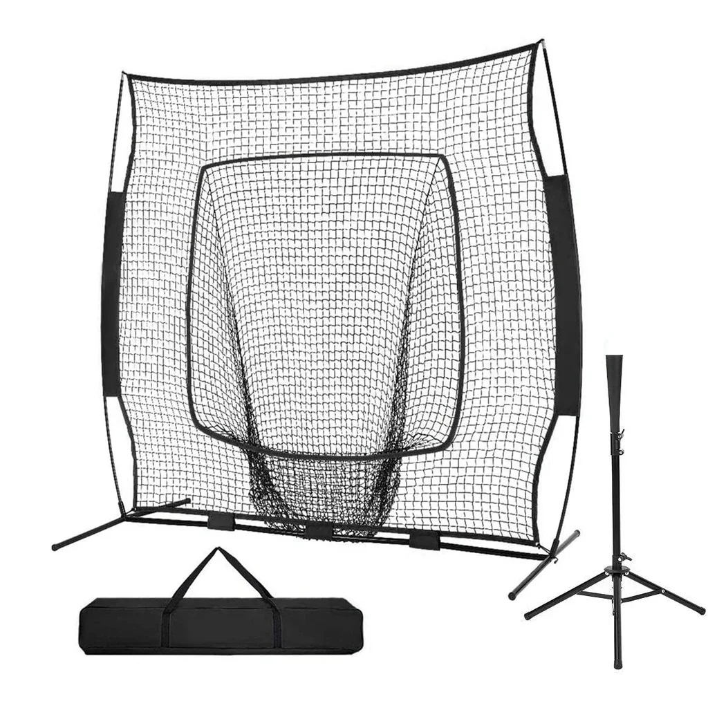 

High Quality 7FT Portable Folding Baseball Hitting Net Softball Goal Baseball Practice Net