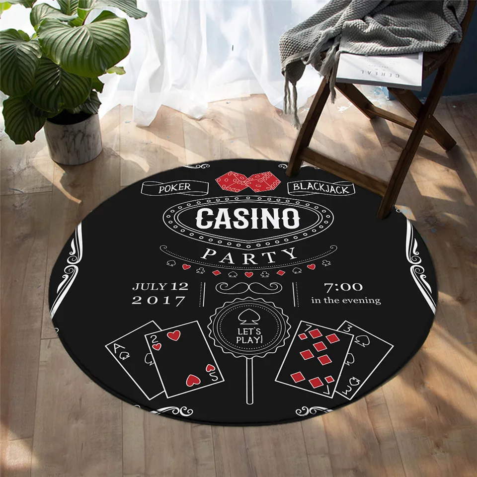 Tappeto gioco rotondo EIRE semi carte poker