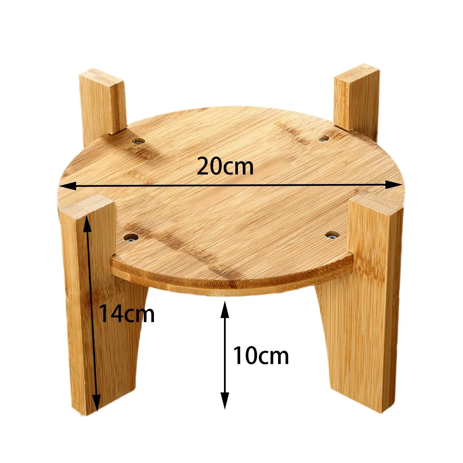 Beverage Dispenser Holder Wood Display Riser Glass Jug Rack Wood Stand Multipurpose Flower Pot Stand for Countertop Bars Home 6