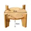 Beverage Dispenser Holder Wood Display Riser Glass Jug Rack Wood Stand Multipurpose Flower Pot Stand for Countertop Bars Home 6