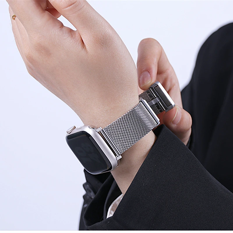 

Bracelet for Apple Watch 8 Ultra Band 49mm 45mm 41mm Metal Magnetic Buckle Strap iWatch Series 7 6 5 4 3 SE 42mm 38mm 40mm 44mm