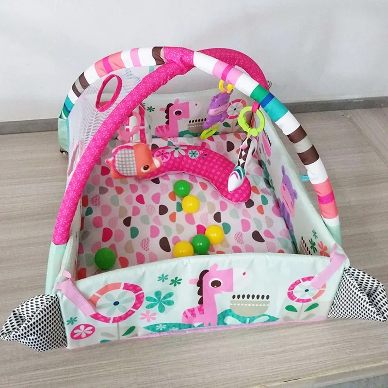 Fitness Toys Crawling Blanket Fitness Blanket Baby Play Gym Toys Baby Fitness Frame Crawling Mat Soft Game Blanket Parent-child Crawling Grasping Education Toy Boys And Girls 0-18 Months