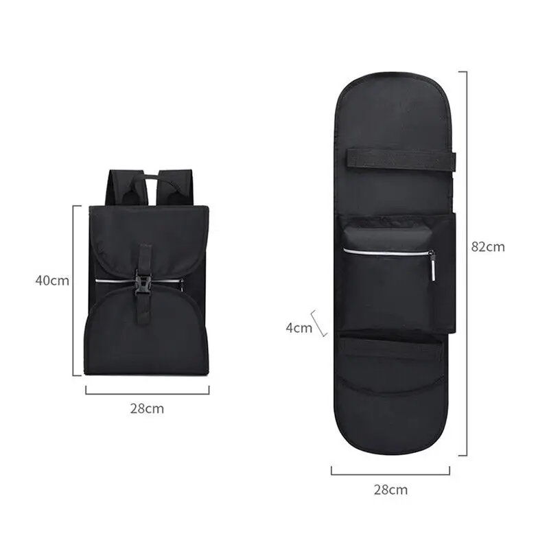 Foldable Skateboard Backpack Durable Skateboard Bag Men and Women Sports Waterproof Longboard Backpack Outdoor Sport Accessories